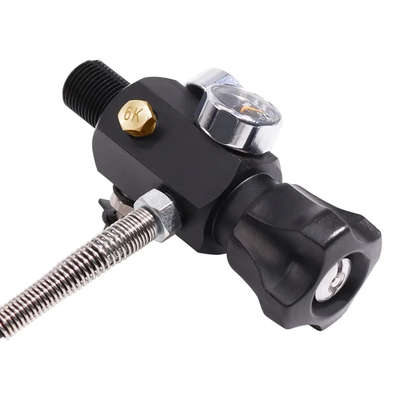 ACECARE 4500Psi 300Bar Fill Station Charging Valve Dual Gauge Up to 4500psi with 24\