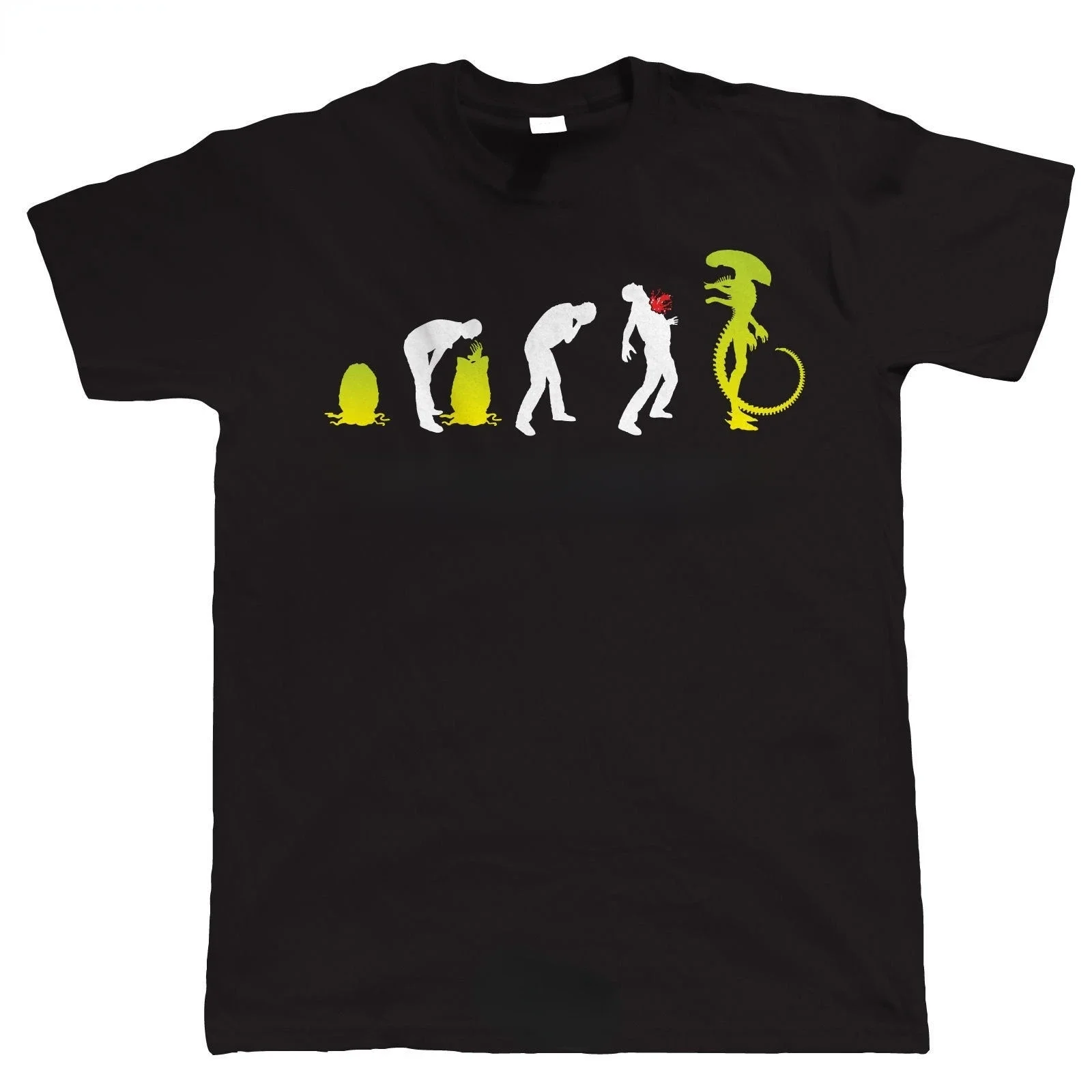 Mężczyzna kobiet mody T Shirt śmieszne ewolucja obcych mężczyzna sci-fi TShirt mężczyźni góra rekreacyjna mężczyzna lato koszulka Oversized Ropa Hombre — zdjęcie 2