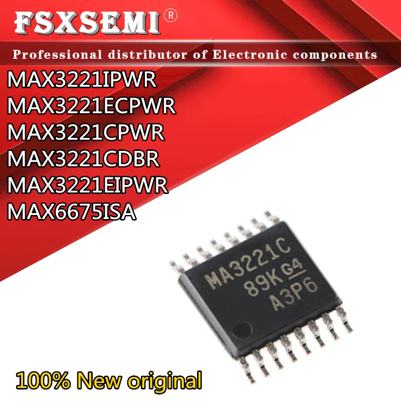 10pcs MAX3221IPWR MAX3221ECPWR  MAX3221CPWR MAX3221CDBR MAX3221EIPWR MAX6675ISA MB3221I MP221EC MA3221C MA3221C MP221EI