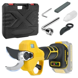 Tijeras de podar eléctricas sin escobillas, 480W, 25mm, herramienta de jardín, tijeras inalámbricas con pantalla LCD para Batería Dewalt de 20V (sin batería)