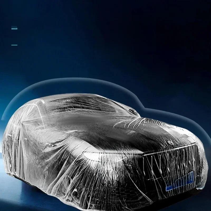 Juste de voiture transparente en PE avec bande élastique, protection universelle en plastique, bouclier pour SUV, poulet