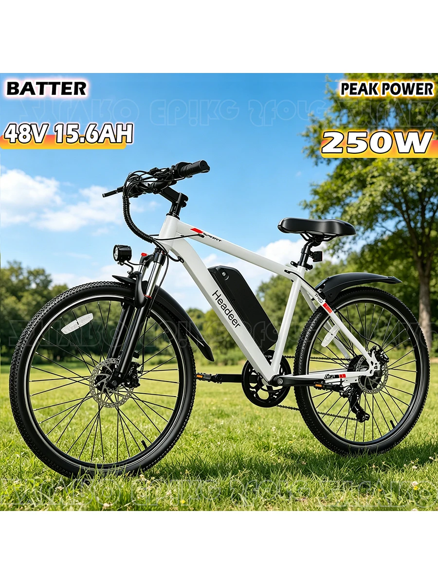 2026 Neues EU-Modell HEADEER BK1350 Elektrofahrrad: 48V, 15,6Ah, Maximale Reichweite von 75 km, 250W Motor, 26-Zoll-Reifen, Ideal für Stadtstraßen, Schnelle Lieferung in 3–5 Tagen