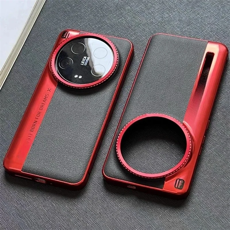 Etui na Xiaomi 15 Ultra 14 13 New Color Blocked PU Leather Hard Cover For For Xiaomi Mi 14 Ultra 15 13Ultra 5G Protection Shell — zdjęcie produktu 7