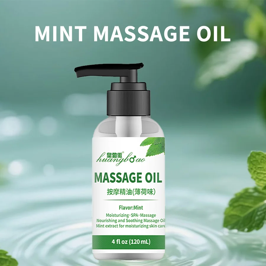 Mint Massage Oil for Calming,Soothing and Relaxing Muscles Massage Oil for Massage Ideal Body Oil for Skin Moisturizing-120ml