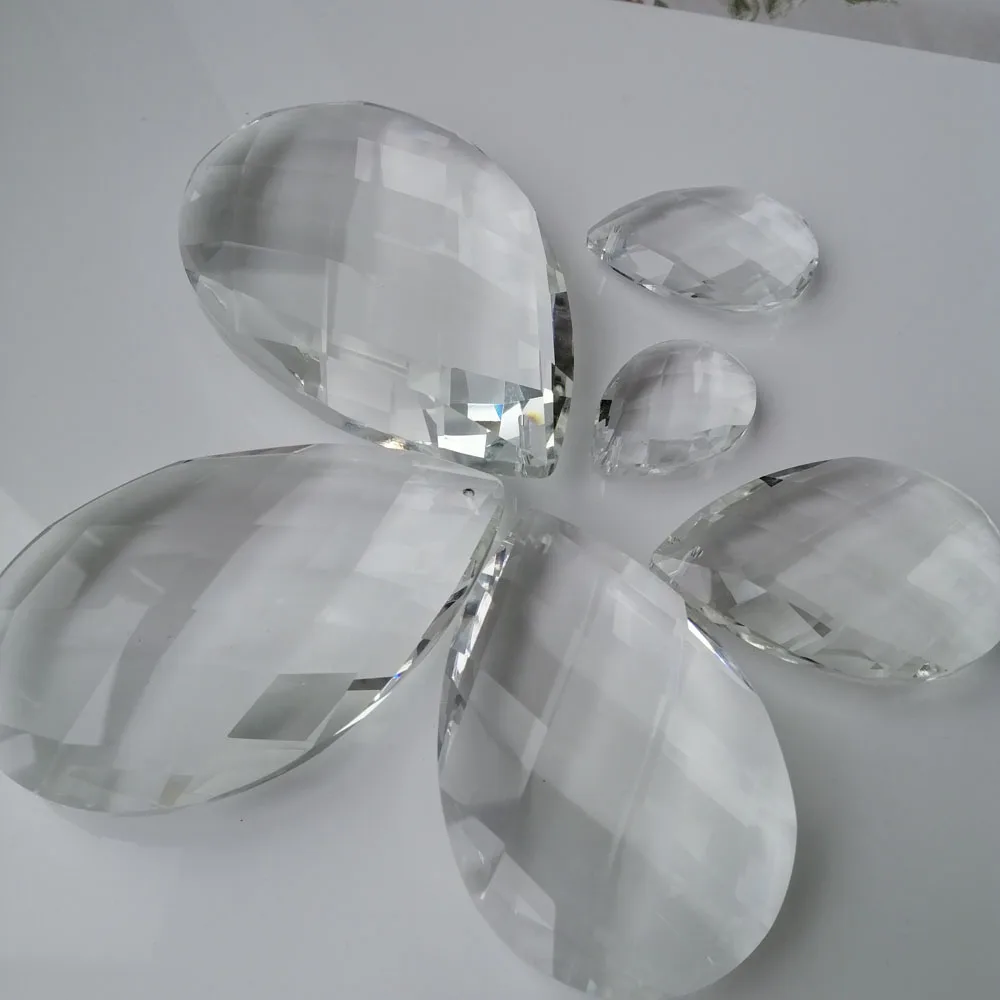 Camal 1PCS 38/50/63/76/88/100mm K9 Faceted Grid Shaped Crystal Glass Prisms Pendant SunCatcher Lamp Lighting Chandelier Decor