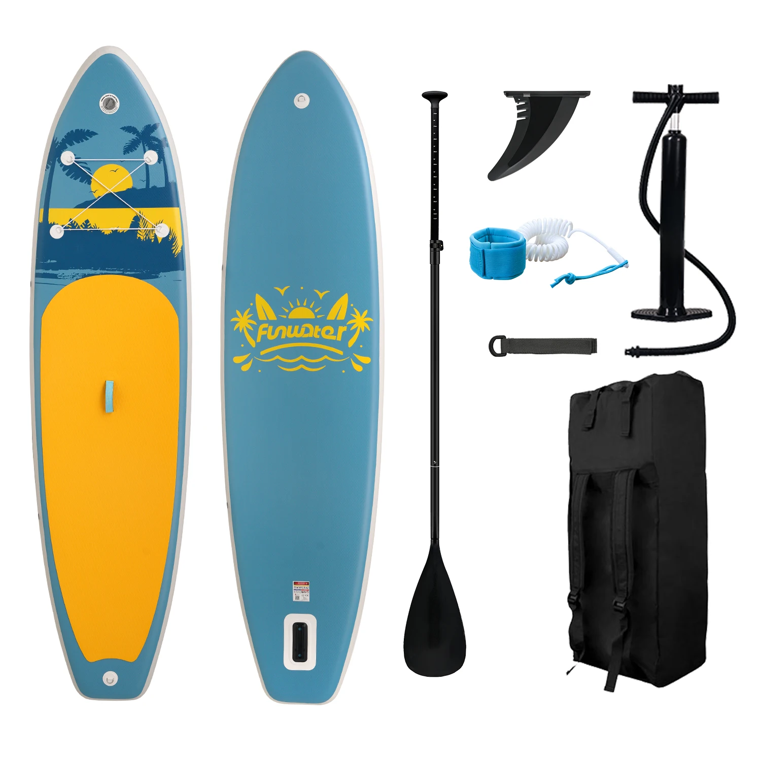 Kép 8: Funwater Vízálló Felfújható Mi a baj? Deszka számára Felnőtt Kezdő majd Élenjáró users 350x90x15cm 200KG vize sportok Hullámtörés Deszka vel Az egész accessor