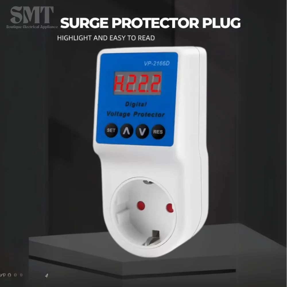 

Surge Protector Plug Voltage Stabilizer socket Fridge Refrigerator Freezer Protects Against Power Outages Power Flickers