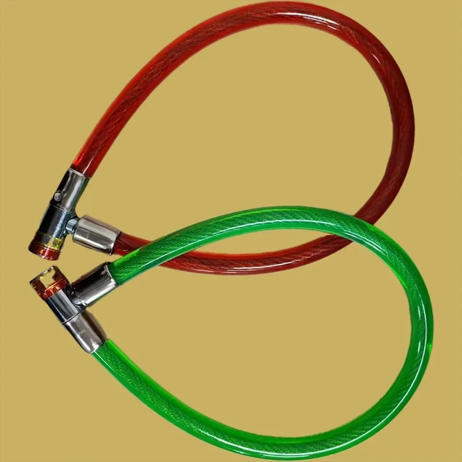 AliExpress Portable bicycle lock steel wire cable lock Soft lock anti-theft lock electric vehicle straight bar lock