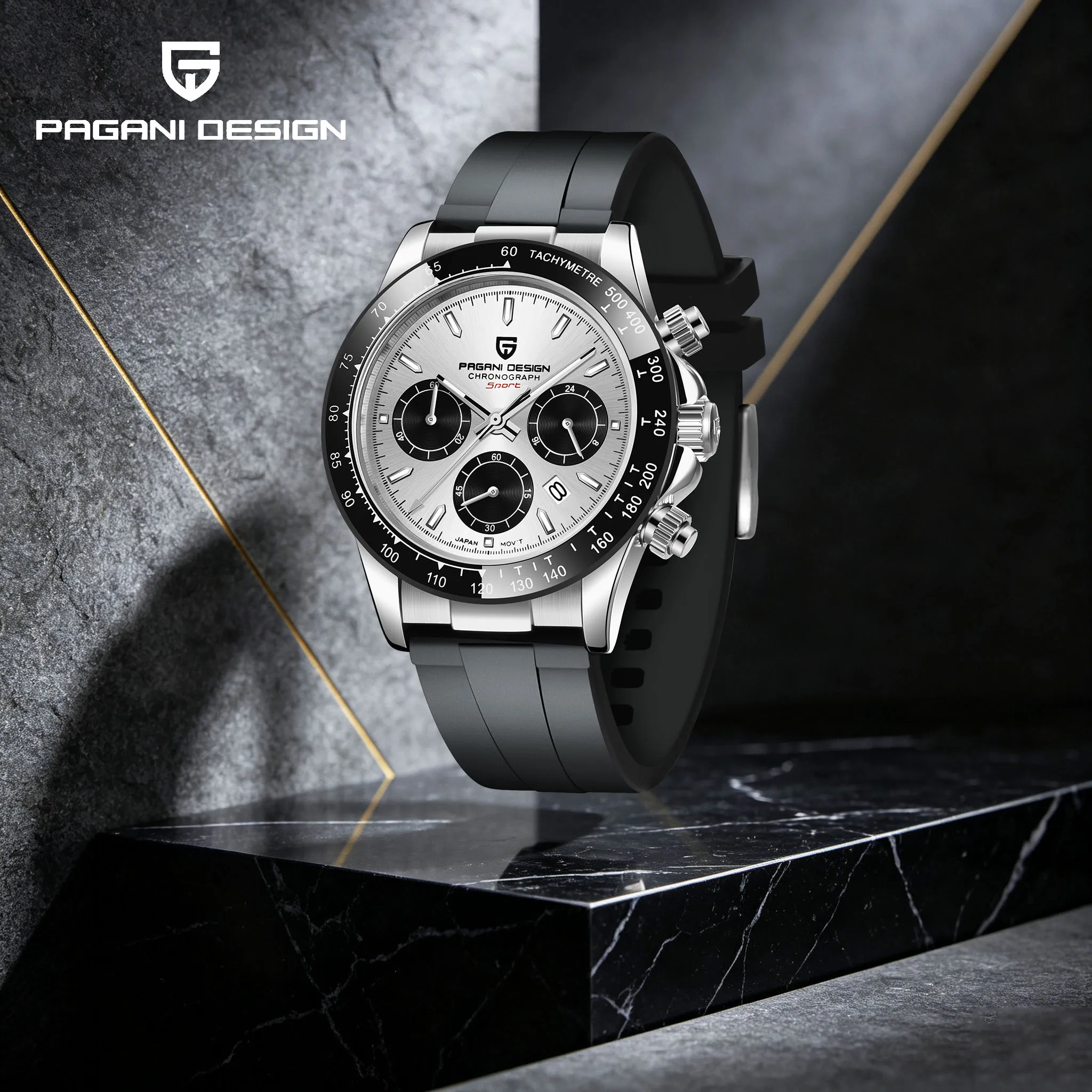 Pagani Design 2026 Luxus-Herren-Chronograph Automatikuhr Wasserdicht Edelstahl Sport Saphirglas Uhr Reloj Hombre