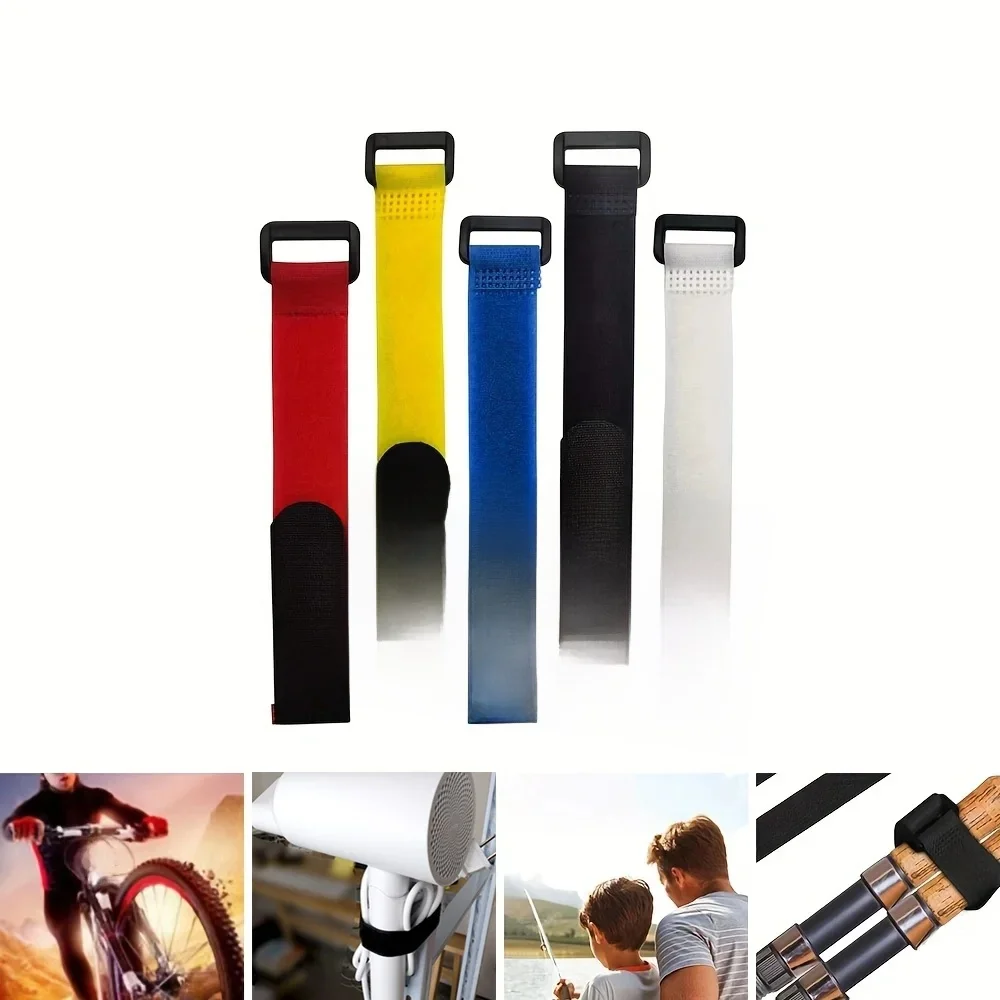 AliExpress NONE Bicycle Strap Mountain Bike Velcro Strap Multifunctional Square Buckle Tie Household Cable Self-Adhesive Tape