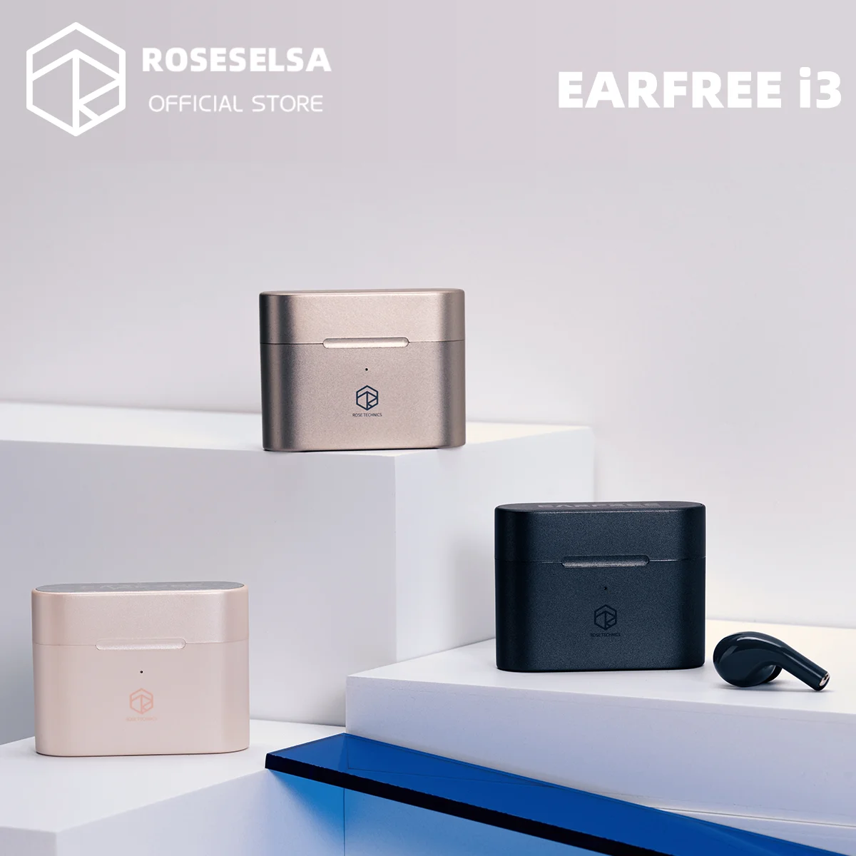 

ROSE TECHNICS EARFREE-i3 TWS Earbuds Hybrid Active Noise Cancellation Headphones LDAC Wireless Earphones 45dB ANC IP54 Game Mode