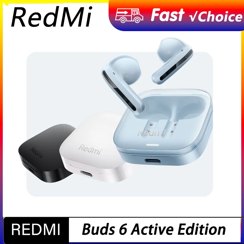 

NEW Redmi Buds 6 Vitality Edition Bluetooth 5.4 Noise Reduction Earphone 30H Battery Life 5 Tuning Modes Wireless Headset CN