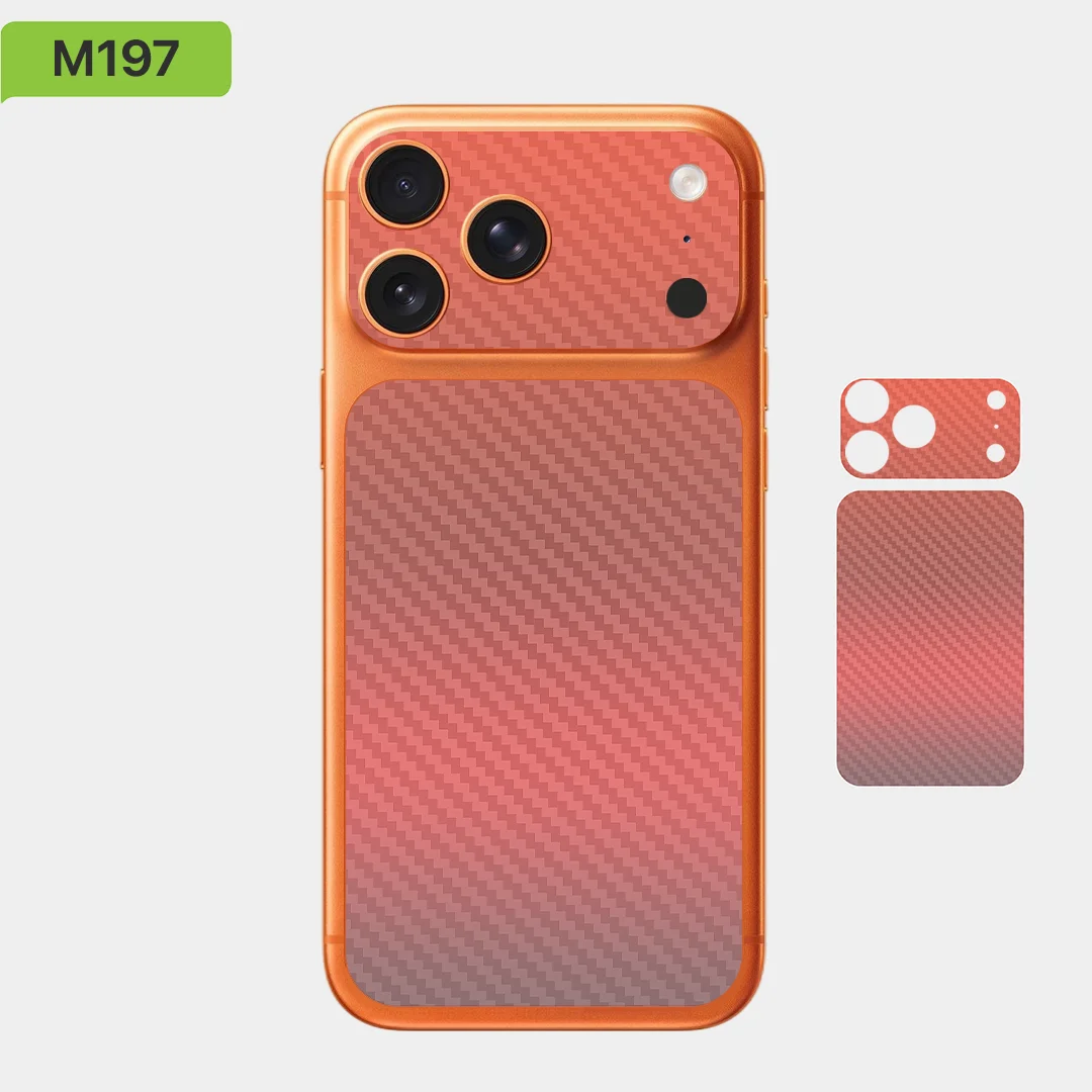 أغطية جلد من الفينيل لهاتف iPhone 17 Pro max/iPhone 17 Pro، مجموعة كربون من Nexa Skins، ملصق، BC0020 #2