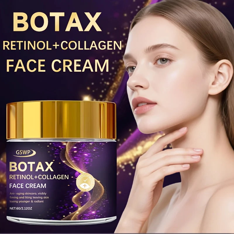 

Крем GSWP Botax Retinol Collagen с гиалуроновой кислотой и коллагеном глубоко увлажняет, укрепляет и выравнивает тон кожи. 60/120 г.