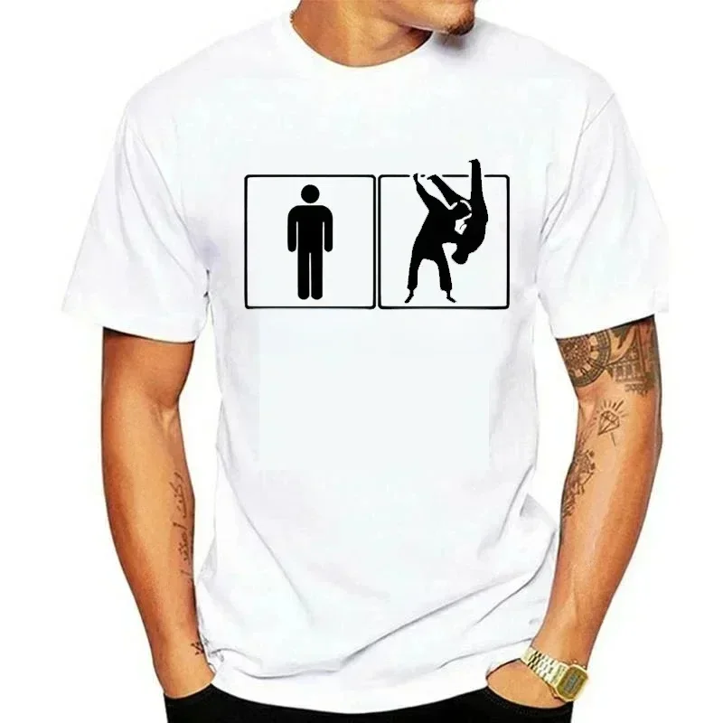 Me and Your First Lesson Is-free T Shirt Karate Jiu-jitsu Judo T Shirts Śmieszne ubrania Graficzne koszulki Odzież męska Streetwear — zdjęcie 2