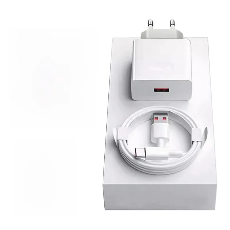 6A 66W Supersnelle EU-wandlader voor Huawei Mate 40 50 60 P50 Nova 8 9 10 Honor 90 100X7X8X9 Magic Type C Opladen USB-kabel - afbeelding 2