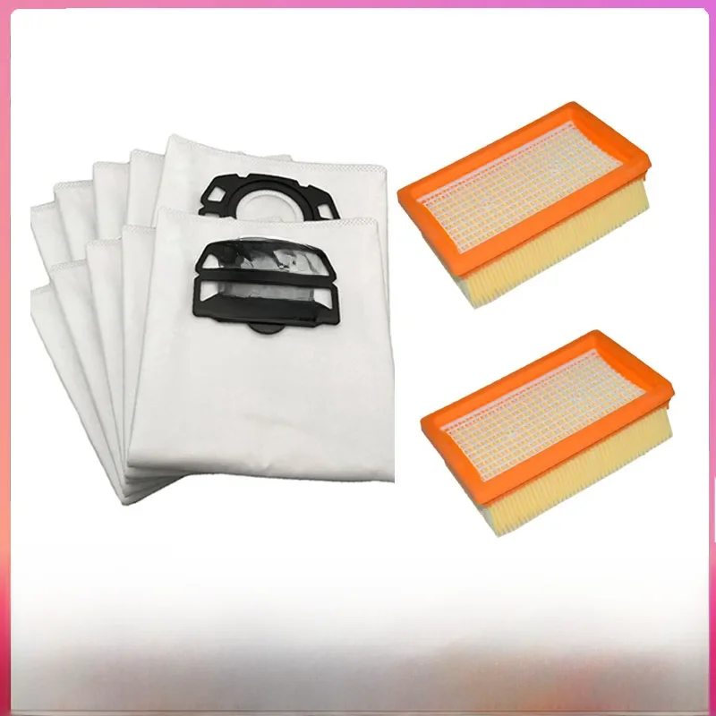 Sacs à poussière plats avec filtre HEPA, pour pièce Karcher MV4 MV5 MV6 WD4 WD5 WD6 WD4000 à WD5999 # 2.863-006.0 Pièces de rechange