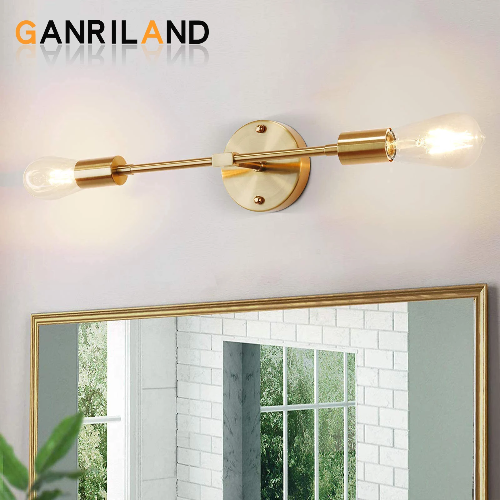 

Modern 2-Head Led Wall Lamp Bathroom Light Indoor Vintage Wall Lighting Fixture for Mirror Hallway Kitchen Bedroom Living Room