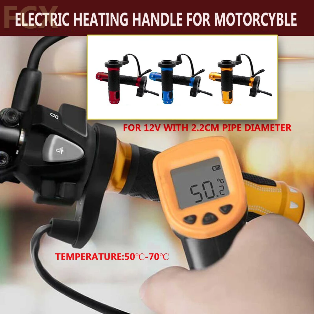 

Motorcycle Universality Adjustable Temperature Winter Heating Handle Motorcycle Electric Heating Handle Waterproof 2022