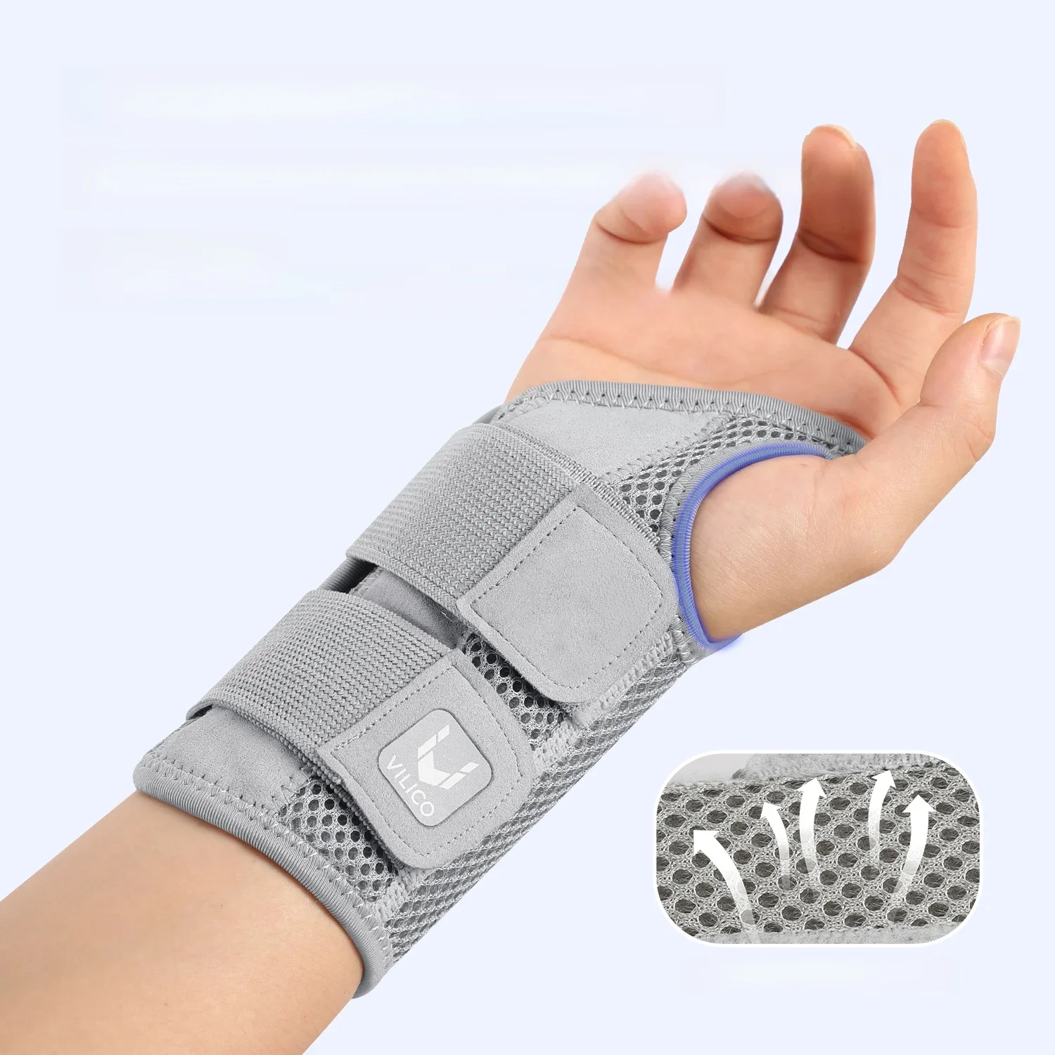 Polsbrace voor Carpaal Tunnel Brace met Spalken Handsteun voor Artritis Tendinitis Verstuiking Verwondingen Polspijn 1PC - afbeelding 2