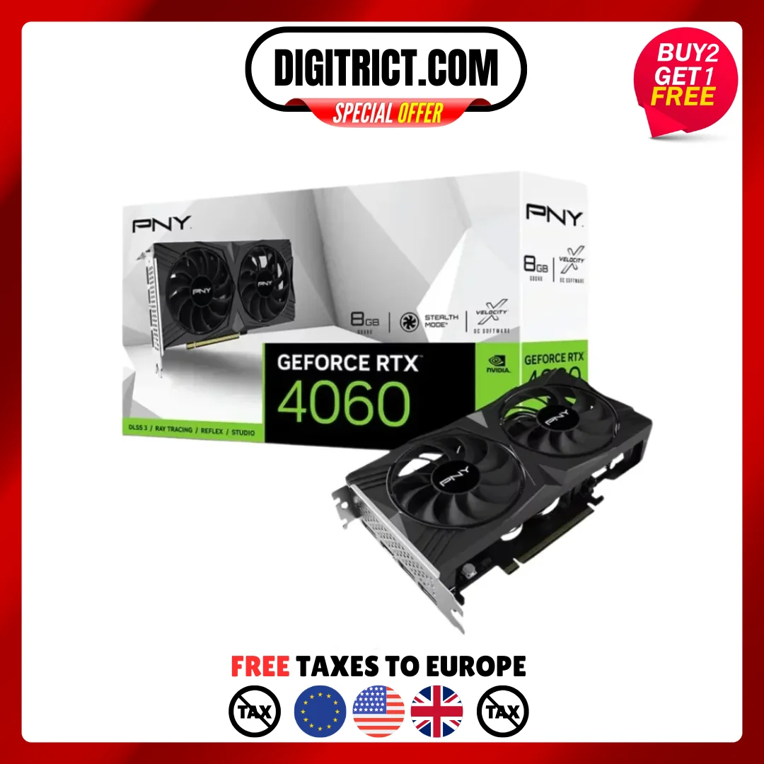 2024 USED GeForce RTX 4060 8GB Gaming VERTO Graphic Card GDDR6 Nvidia RTX4060 GPU Video Cards 8Pin 128Bit 4060 placa de vídeo