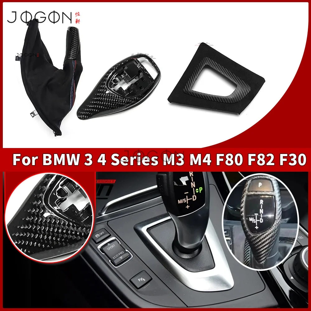 

LHD Replace For BMW 3 4 Series M3 M4 F80 F82 F30 F31 F32 F33 F34 Car Console Handbrake Gear Shifter Panel Trim Woven Pattern