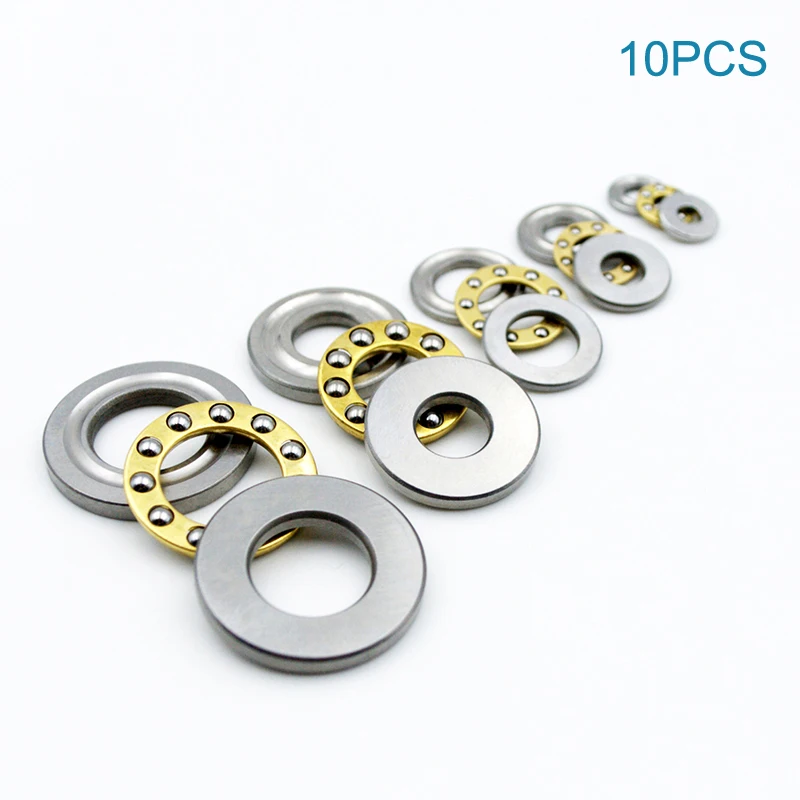 10pcs Mini Thrust Ball Bearing 3D Printer F3 8M F5-10M F6 12M F8-22M F8-14M F8 16M F10-17M F12-21M Miniature Axial Ball Bearings