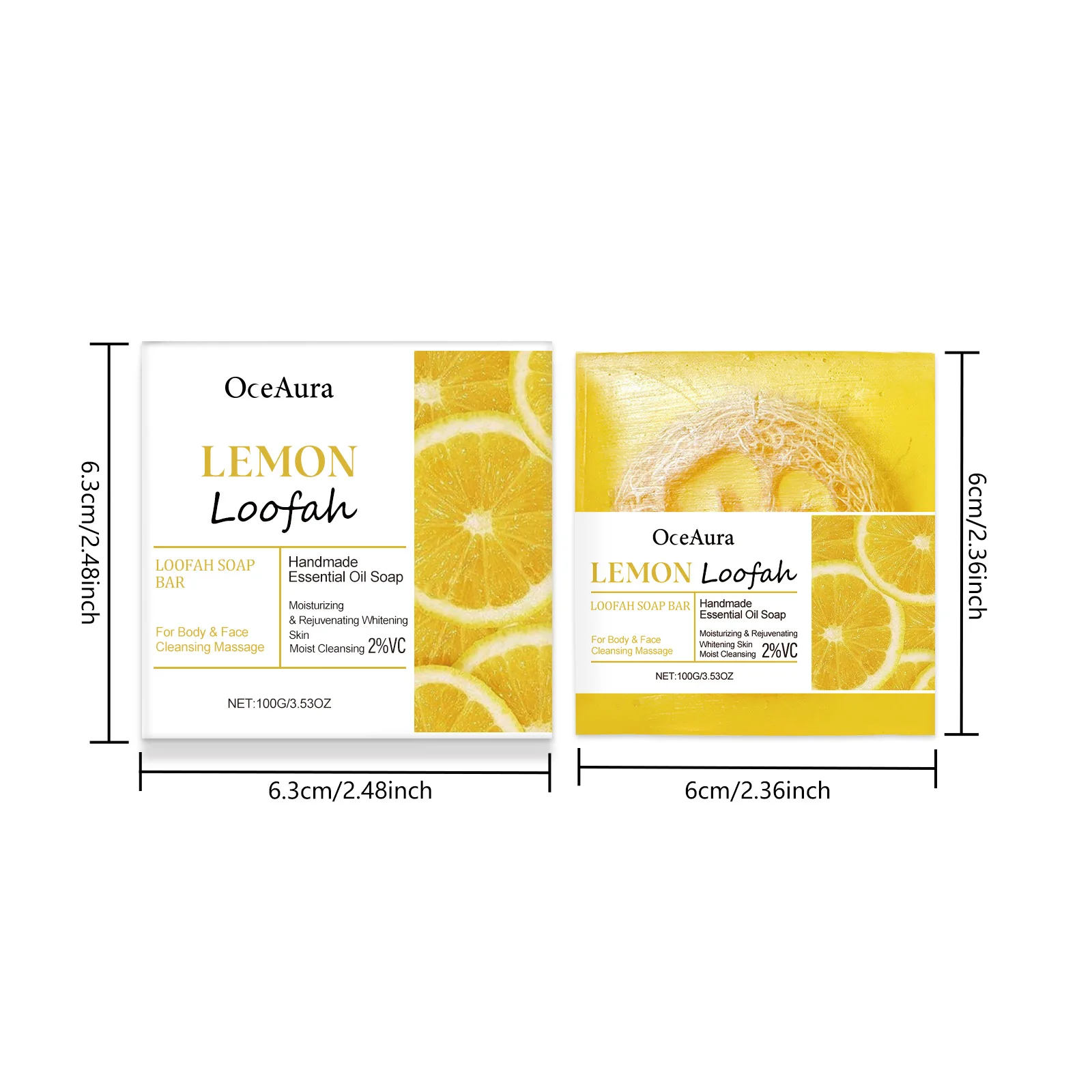 Oceaura Sapone per la pulizia del corpo al limone Pulizia delicata Tubi per il corpo Controllo dell'olio Nessun detergente idratante rinfrescante per la pelle del viso e del corpo