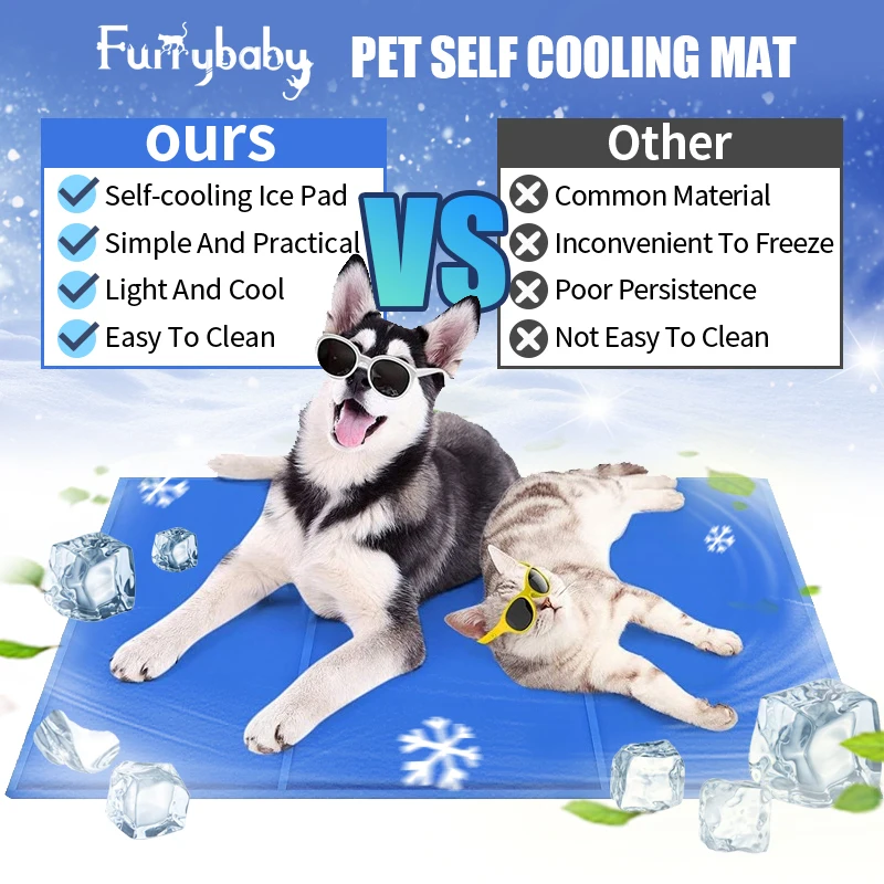 Summer Cold Gel Cooling Mat For Pet Mat Pad Cool Down Pet Ice Pad Mattress Cool Mat Dog Cat Bed