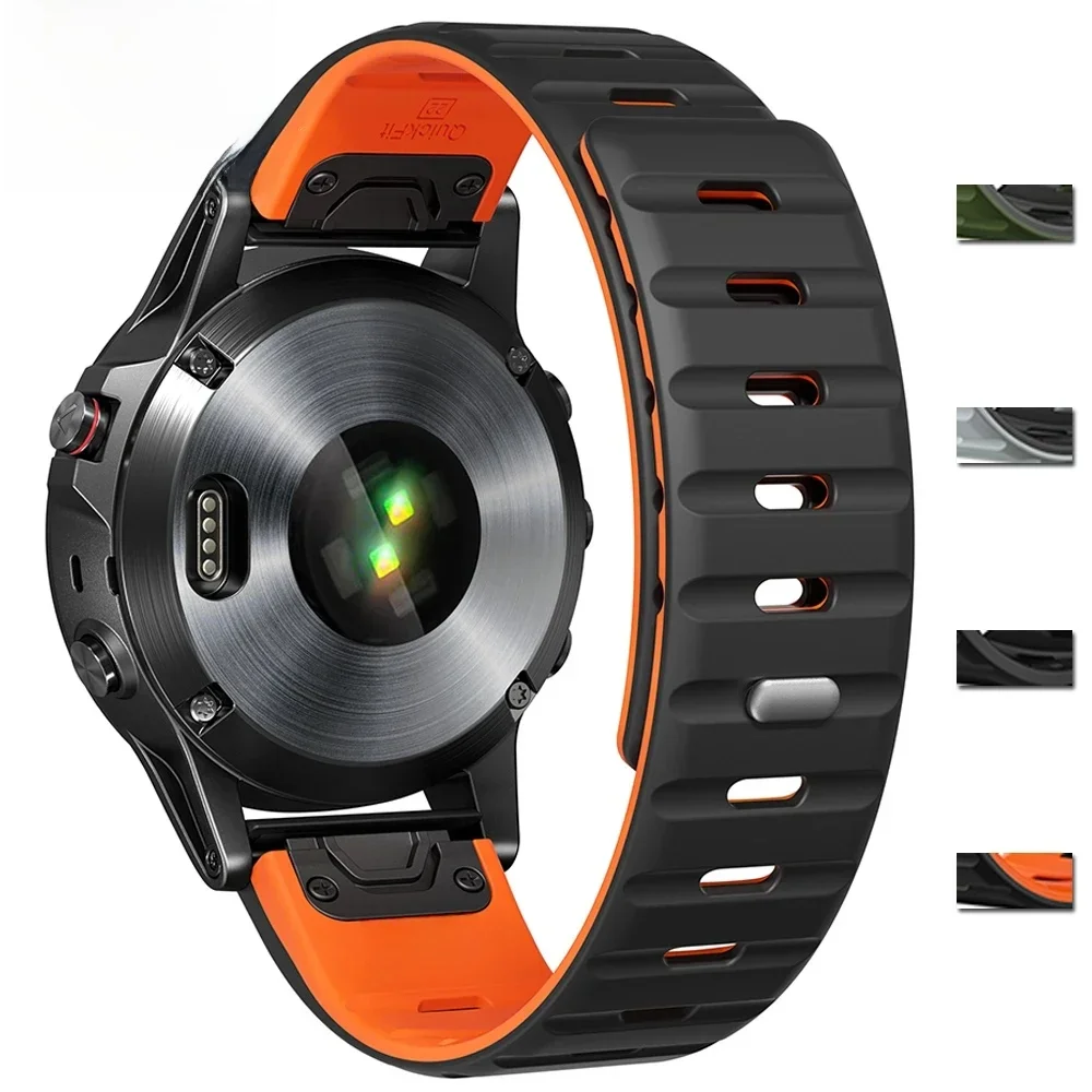 QuickFit 26mm 22mm Magnetyczny pasek silikonowy do zegarka Garmin Fenix 8 7 7X 6 6X 5X Plus/Epix Pro Gen 2 47mm 51mm 43/Enduro3 — zdjęcie produktu 7