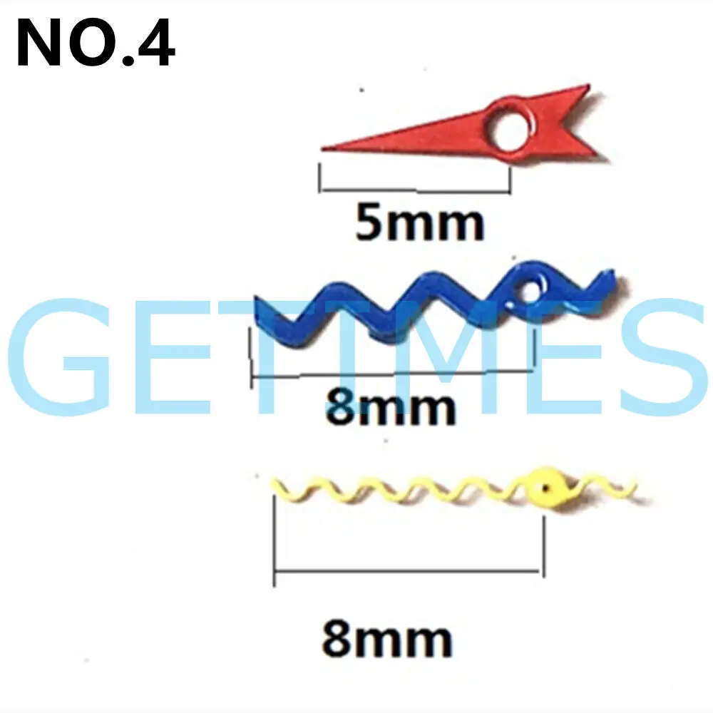 8mm Wavy Line Irregular Fashion Watch Hands
