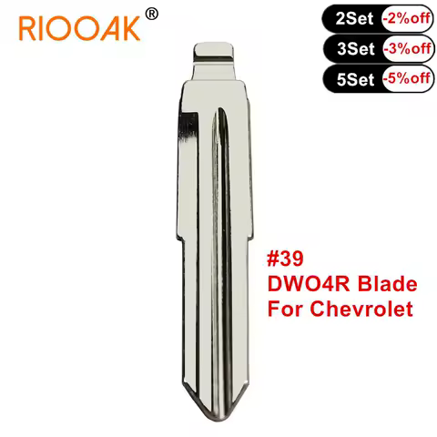 10pcs/lot Metal Uncut Flip KD Remote Car Key Blade Type #39 DWO4R KD Key Blade for Buick GL8 Excelle Chevrolet LOVA SAIL