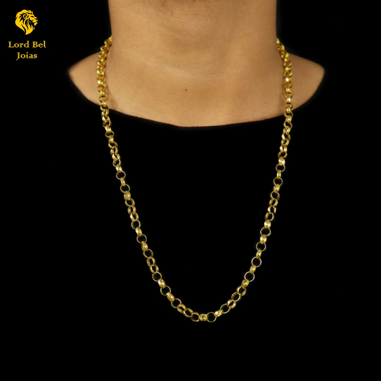 6mm Portuguese Link Chain in Nordic Gold Eternal 18K Shine! Cheat yourself with the Ancient Coin Jewellery