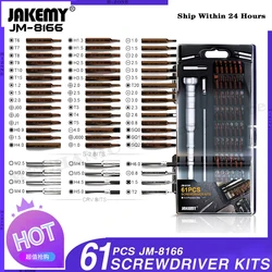 JAKEMY JM-8166 Precision Screwdriver Set Magnetic Phillips Torx CR-V Bits for Mobile Phone PC Electronics Repair Tools