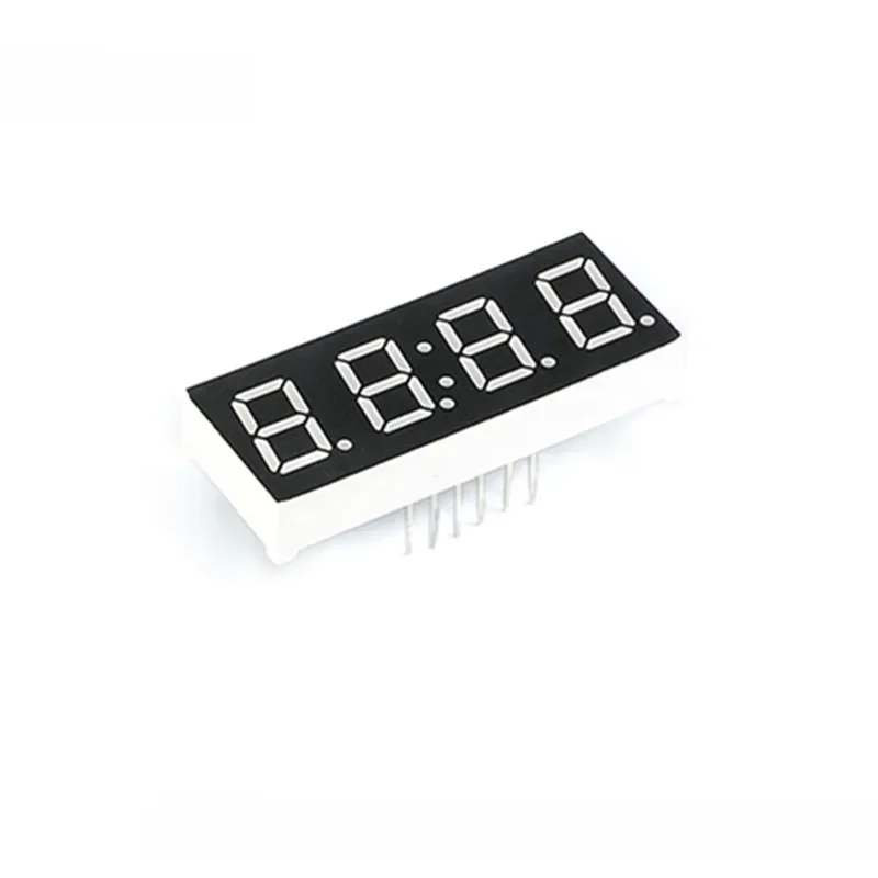 5 szt. Cyfrowy Wyświetlacz LED 4-Bitowy Zegar Wspólna Anoda Wspólna Katoda 0.28 0.36 0.56 0.8 cala 4-Bitowy 7 Segmentowy Czer — zdjęcie 2