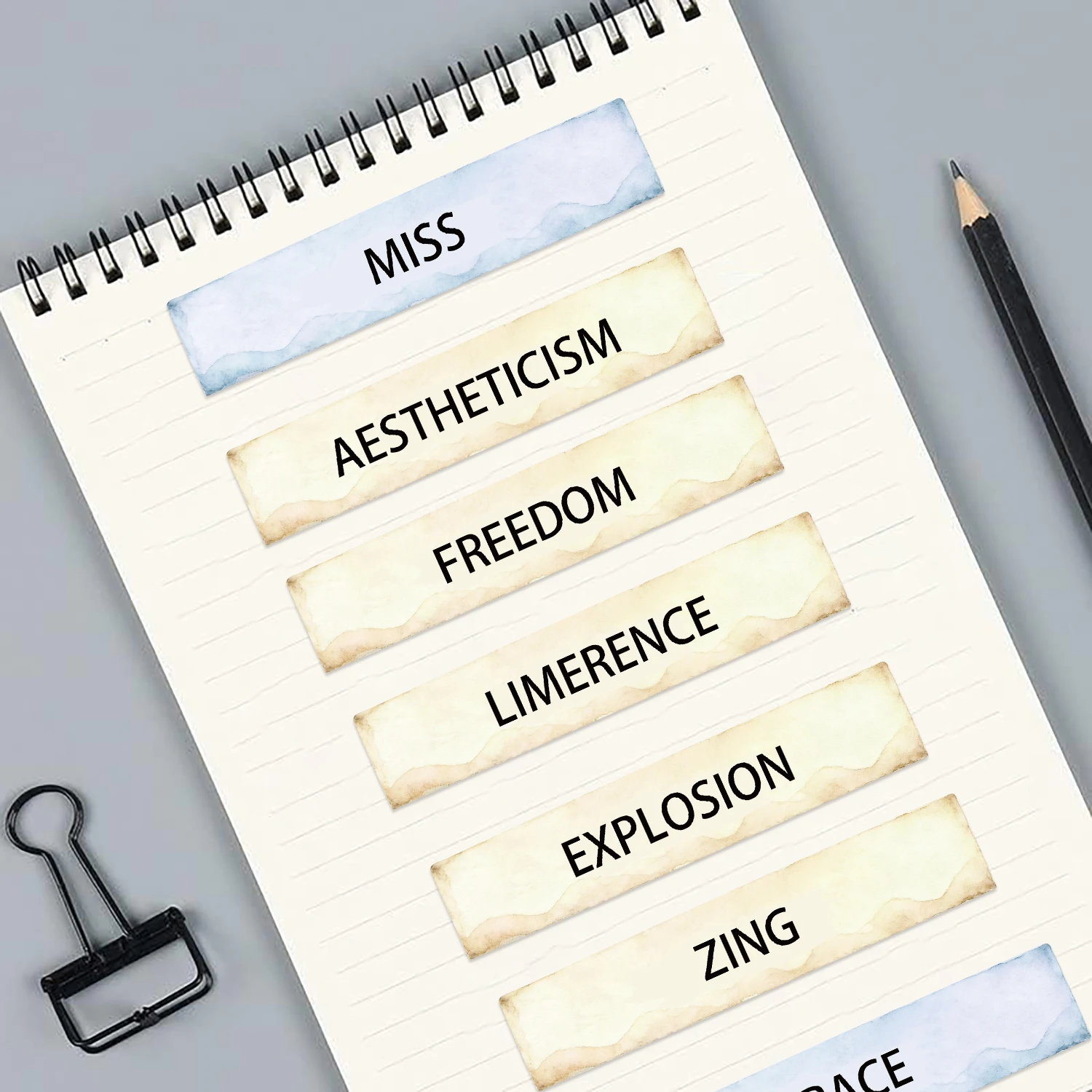 50pcs Retro Diary Word Stickers, Exquisite and Cool Graffiti Stickers, Laptop Cartoon Stickers, Fun and Classic Gift Decorations