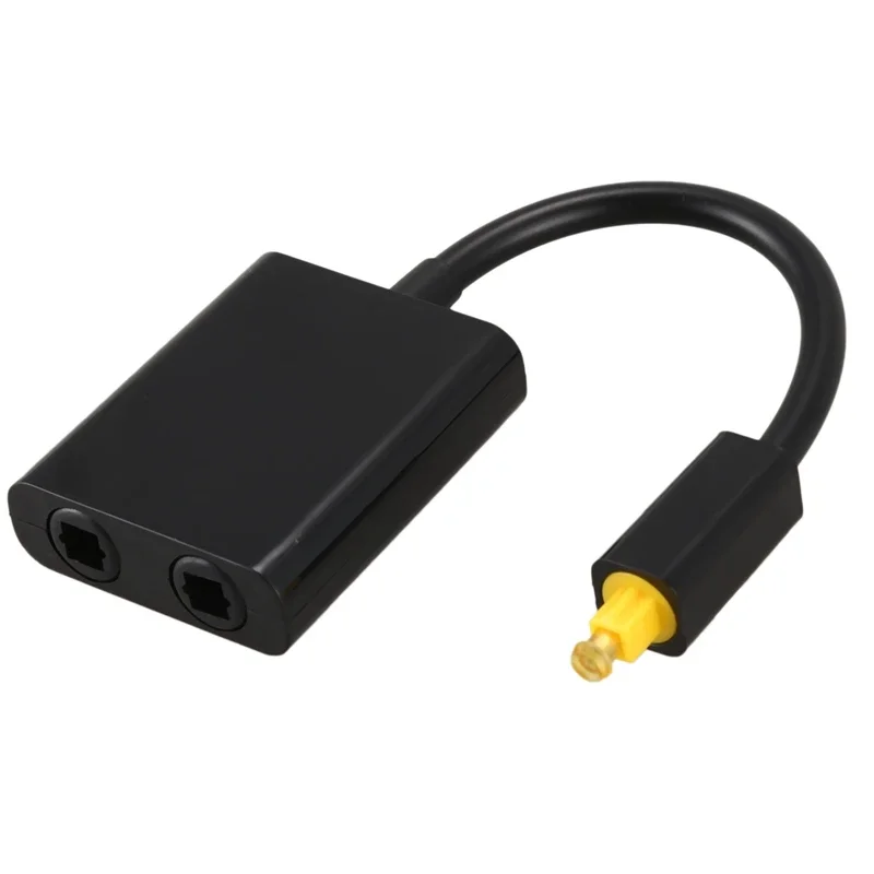 Digital Optical Audio Splitter, cabo SPDIF Splitter, adaptador toslink, Splitter Hub, 2 entrada, 1