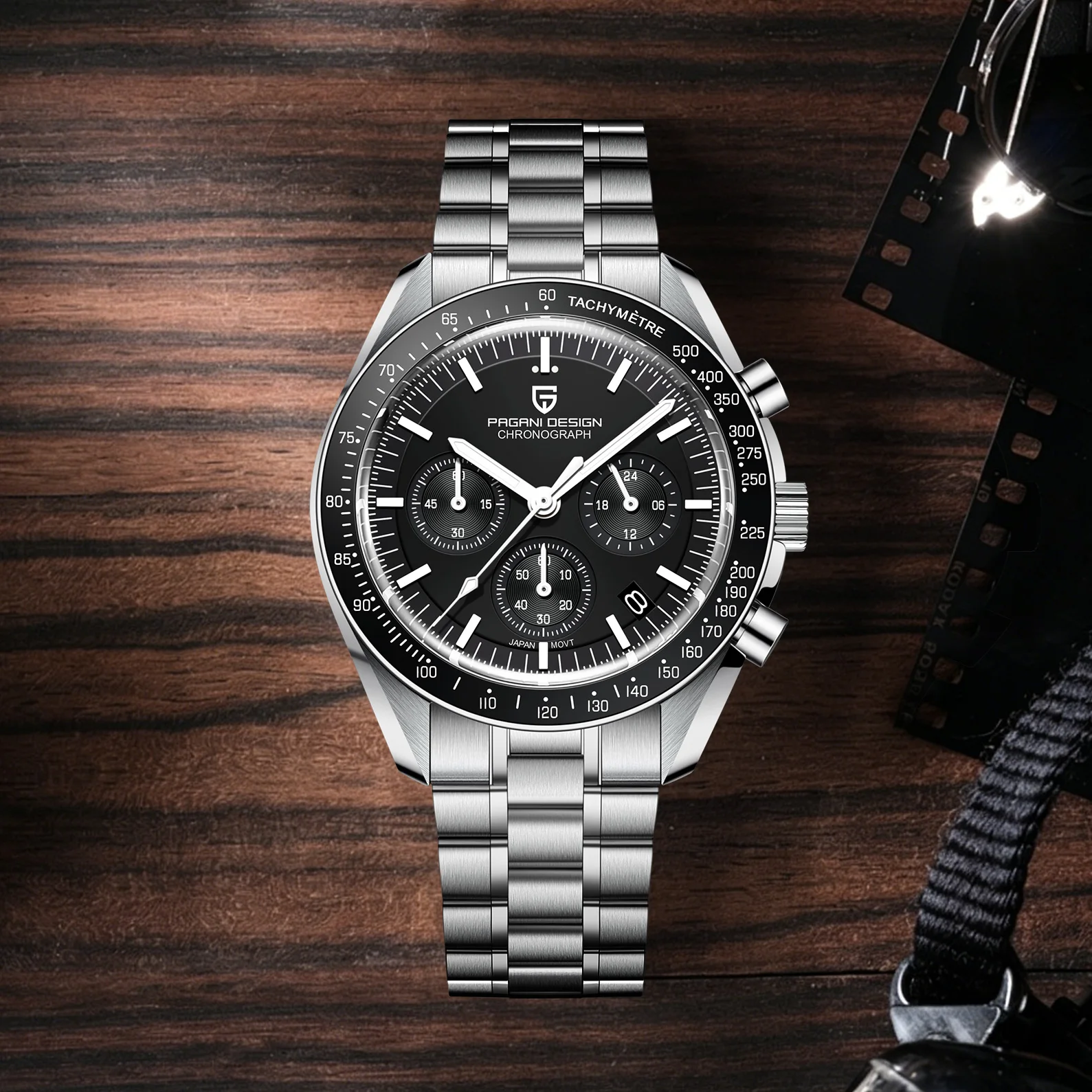 Nouvelle montre chronographe PAGANI DESIGN pour homme 2026, montre à quartz de luxe pour homme, verre saphir AR, montre étanche, livraison locale