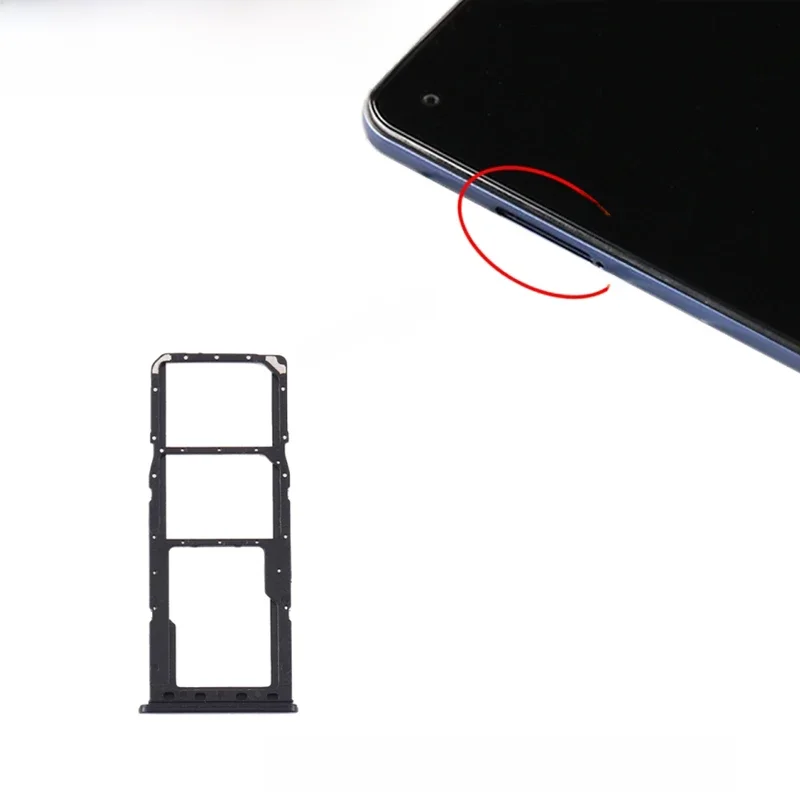 For Samsung Galaxy A21s Dual SIM Card Tray + Micro SD Card Tray Adapter Repair Spare Part