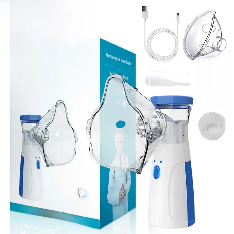 Nébuliseur médical à maille silencieuse, inhalateur d'asthme portatif, atomiseur, soins de santé pour enfants, Mini nébuliseur Portable, humidificateur