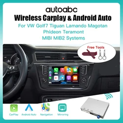 Wireless Carplay Android Auto module for Golf/VW Skoda Octavia Polo Passat b8 MIB system AirPlay mirroring support camera