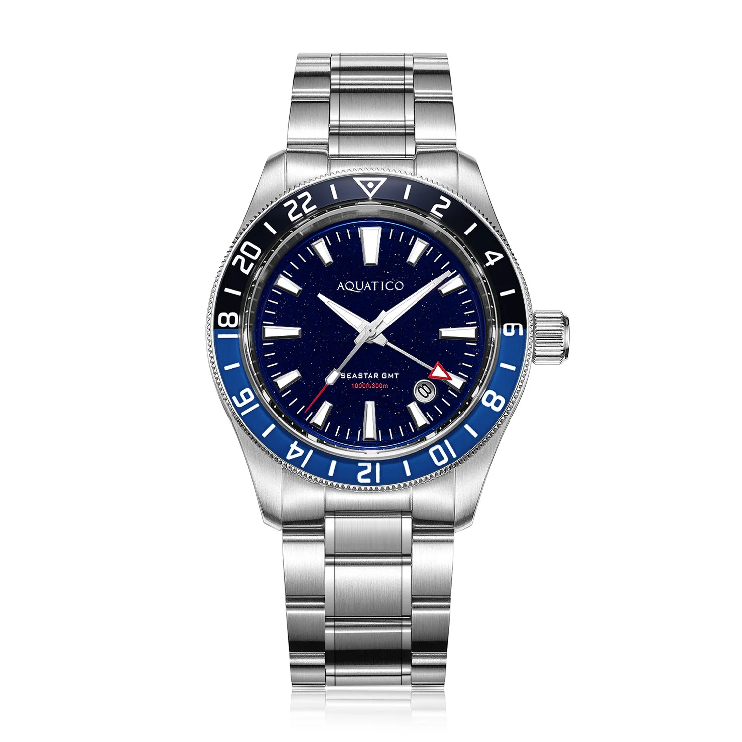 Sea Star GMT Blue Aventurine Dial Blue and Black Bezel