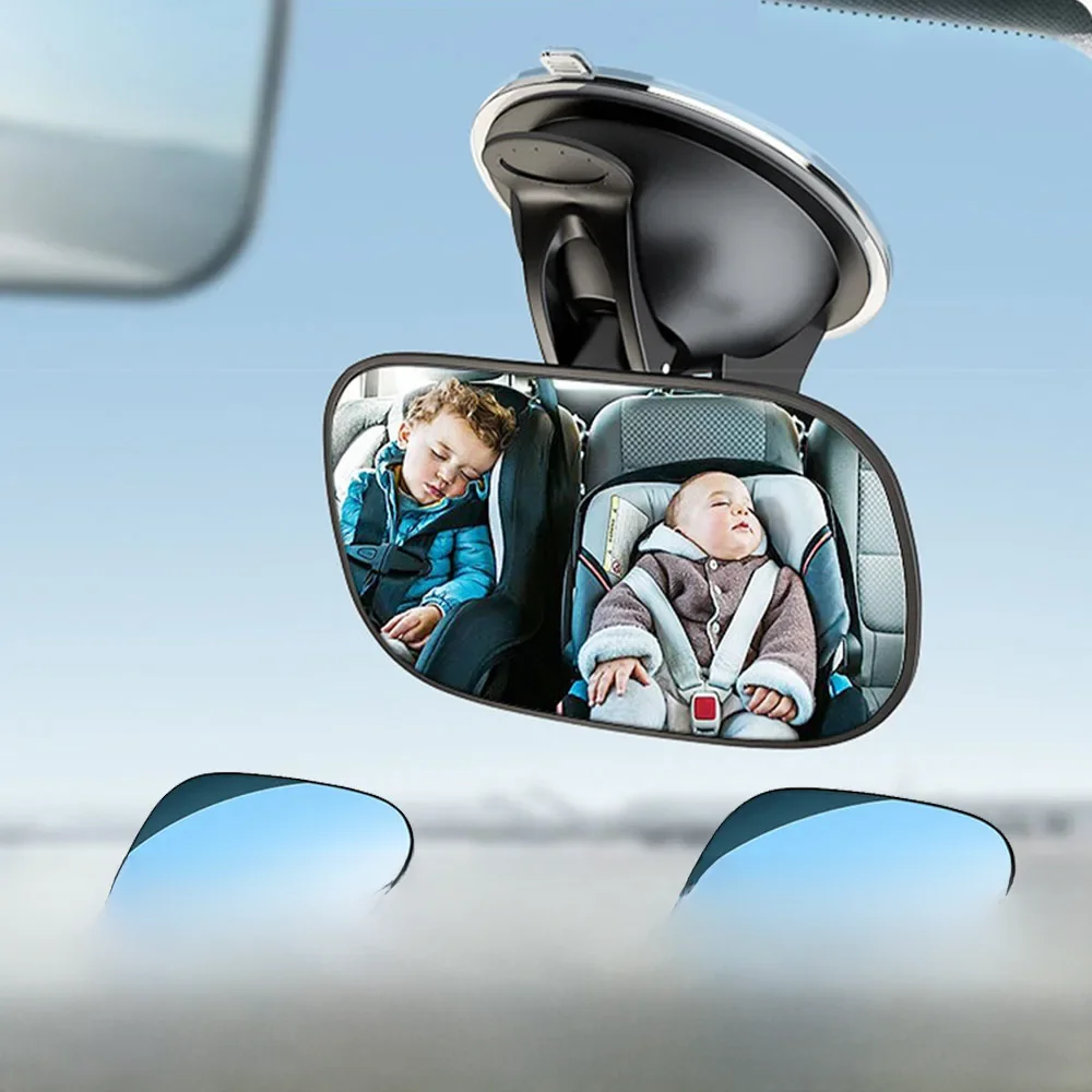 Rétroviseur de voiture, miroir de sécurité à vue large pour pare-brise, sièges de voiture pour nourrissons, réflexion claire, rotatif à 360 degrés réglable