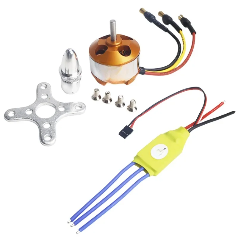 XXD A2212 A2208 930KV 1000KV 1400KV 2200KV 2700KV Bezszczotkowy silnik z bezszczotkowym regulatorem prędkości silnika ESC 30A do drona RC FPV — zdjęcie 2