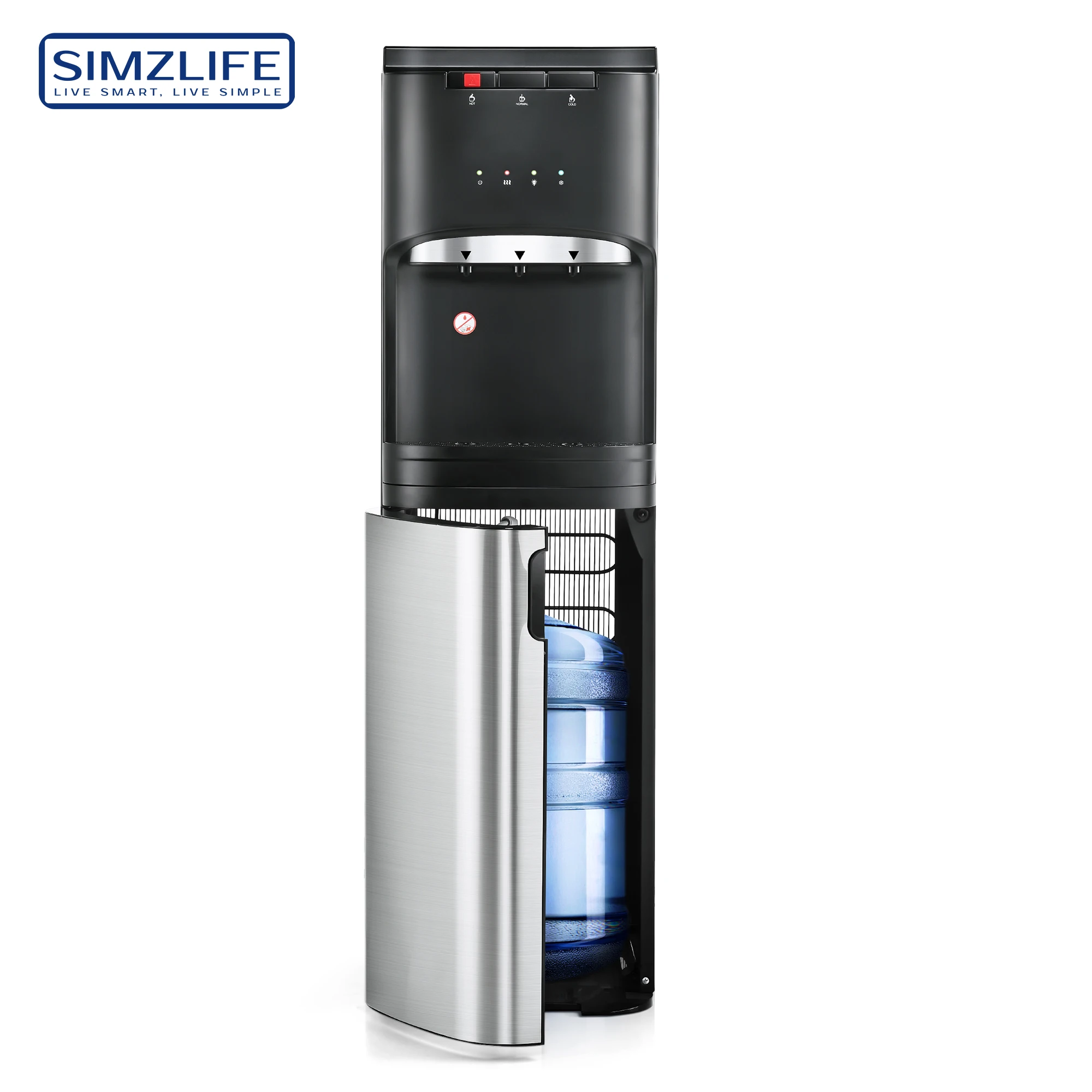 SIMZLIFE-dispensador eléctrico de caldera de agua, autolimpieza comercial, calentamiento rápido, refrigeración con luces UV para Café, Té y Restaurante