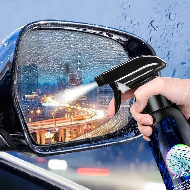 Spray hydrofuge, revêtement Anti-pluie pour verre de voiture, hydrophobe, Anti-pluie, liquide pour pare-brise, masque miroir, Kit de polissage automobile