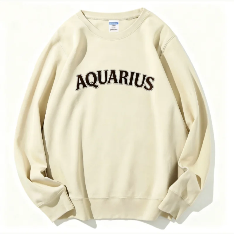 เสื้อสเวตเชิ้ตพิมพ์ลายจักรราศีรุ่นลิมิเต็ดอิดิชั่นสำหรับผู้หญิง เสื้อสเวตเชิ้ตพิมพ์ลายโหราศาสตร์สำหรับทุกเพศ เสื้อสเวตเชิ้ตสำหรับวันหยุด