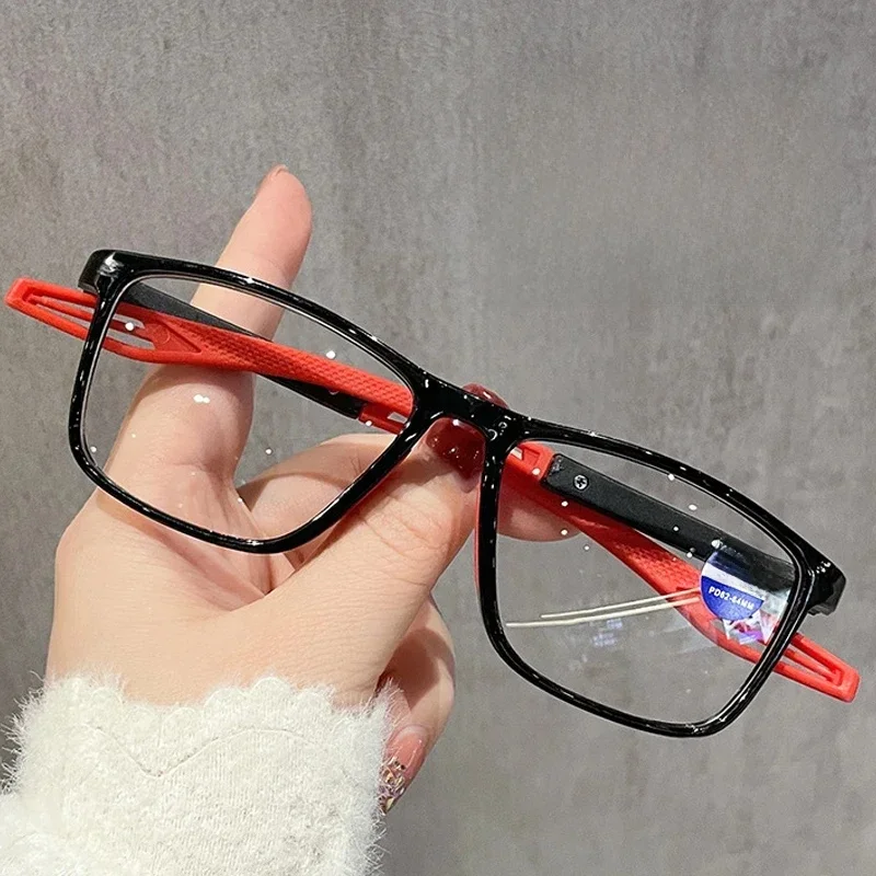 Vintage TR90 sport myopie lunettes Anti lumière bleue femmes hommes vue de près lunettes fini Prescription moins lunettes dioptrie