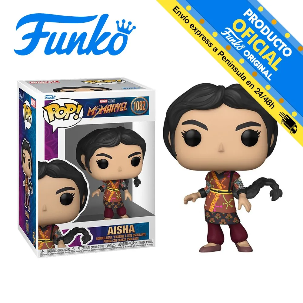 مراجعة ونصائح لشراء Funko Pop! Ms. Marvel Aisha، 59568، الأصلية 1082، ألعاب، أطفال، فتيات، هدايا، جمع، أشكال، دمى، متجر، مع صندوق، جديدة، رجل، امرأة، رخصة رسمية