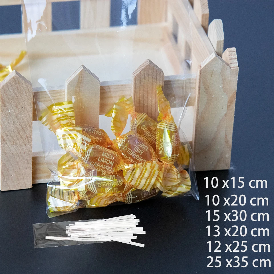 50 to 200 pcs/lot Gift Bous Bags Cellophane Bags Wedding Guest Gifts Christening Details Children's Birthday Birthday Birthday Decoration Birthday Gift Store